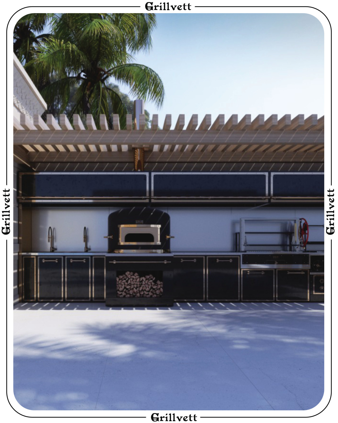 Катар. Открытая кухня на берегу Персидского залива.