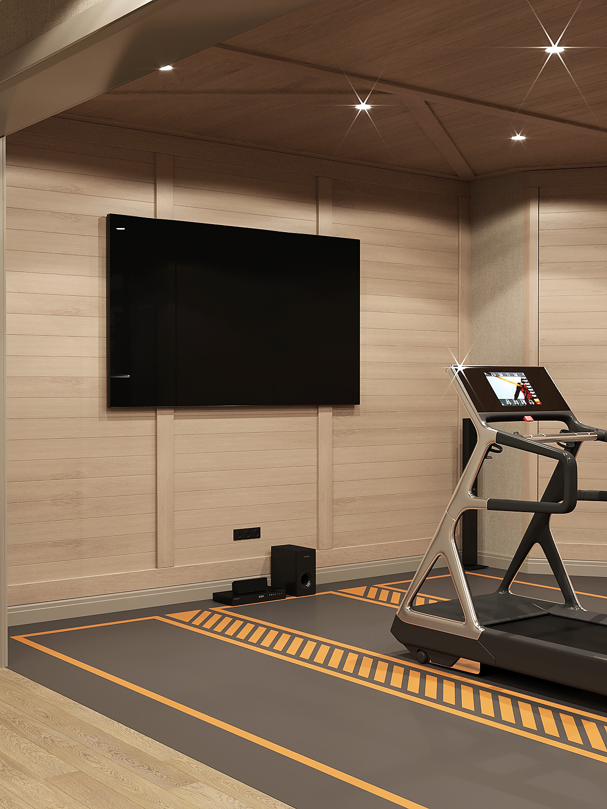 Тренажерный зал в загородном доме