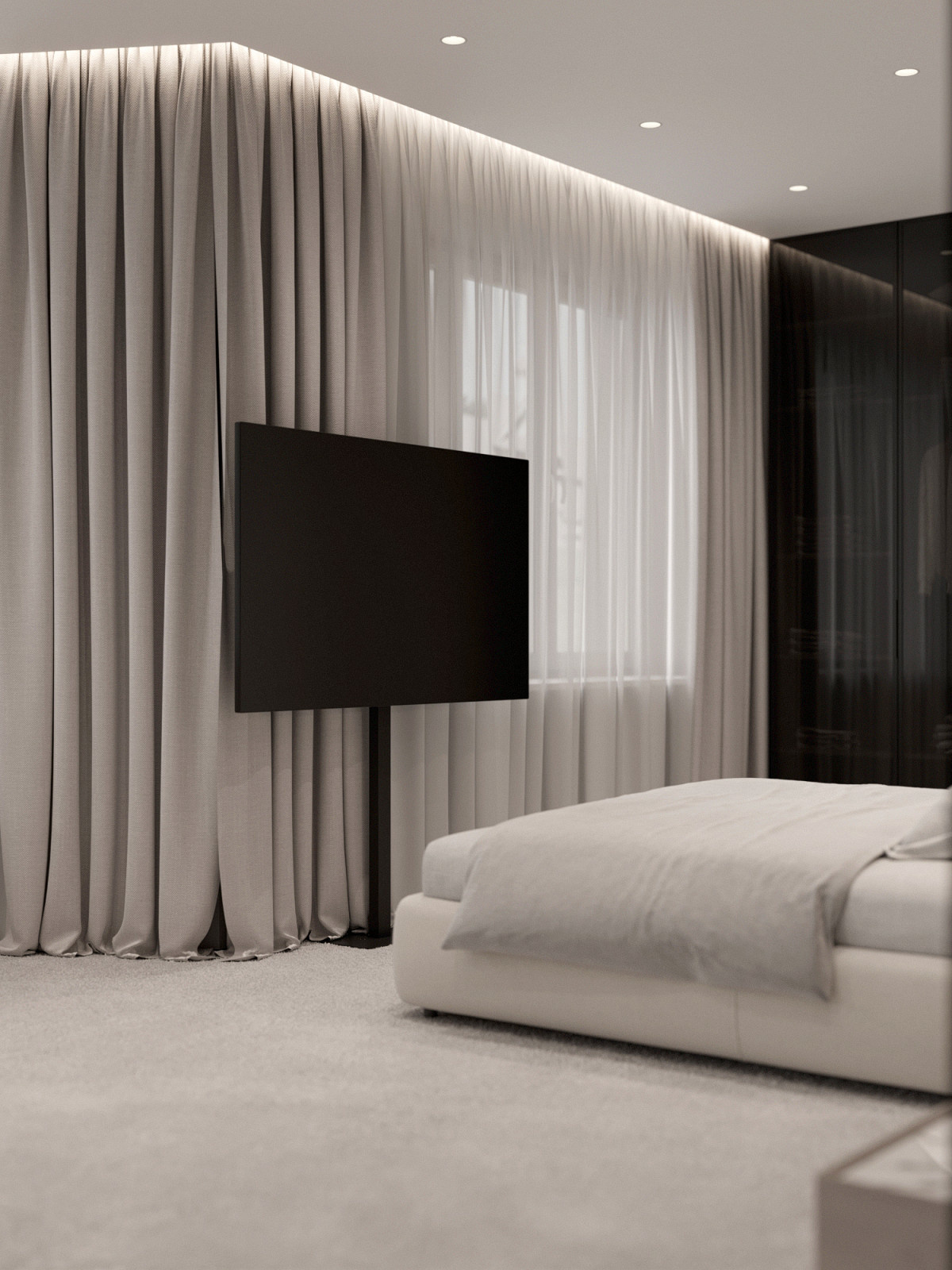 Хозяйская спальня с гардеробной, 25 кв.м