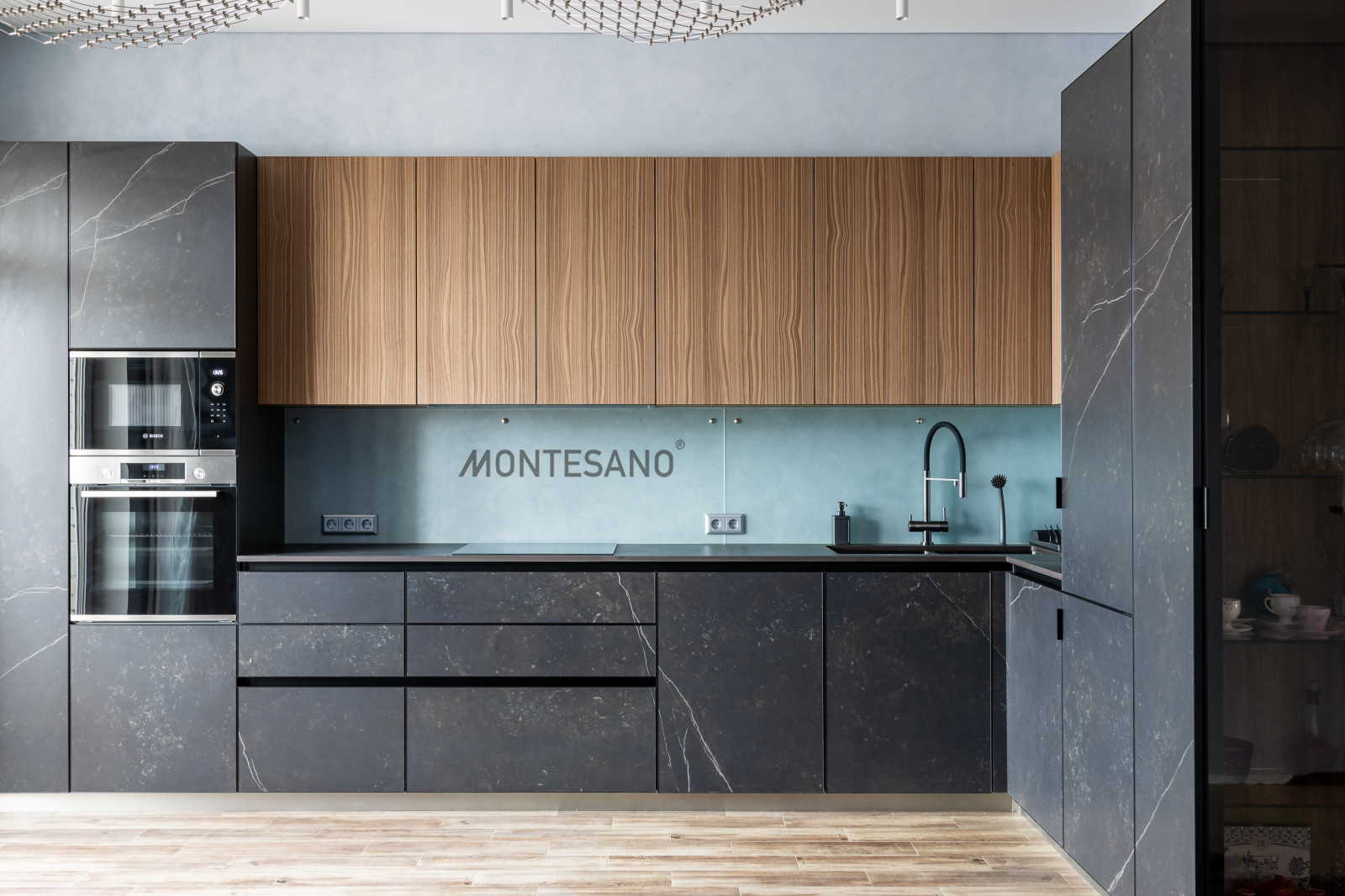 Кухня из керамики  - керамические фасады Dekton