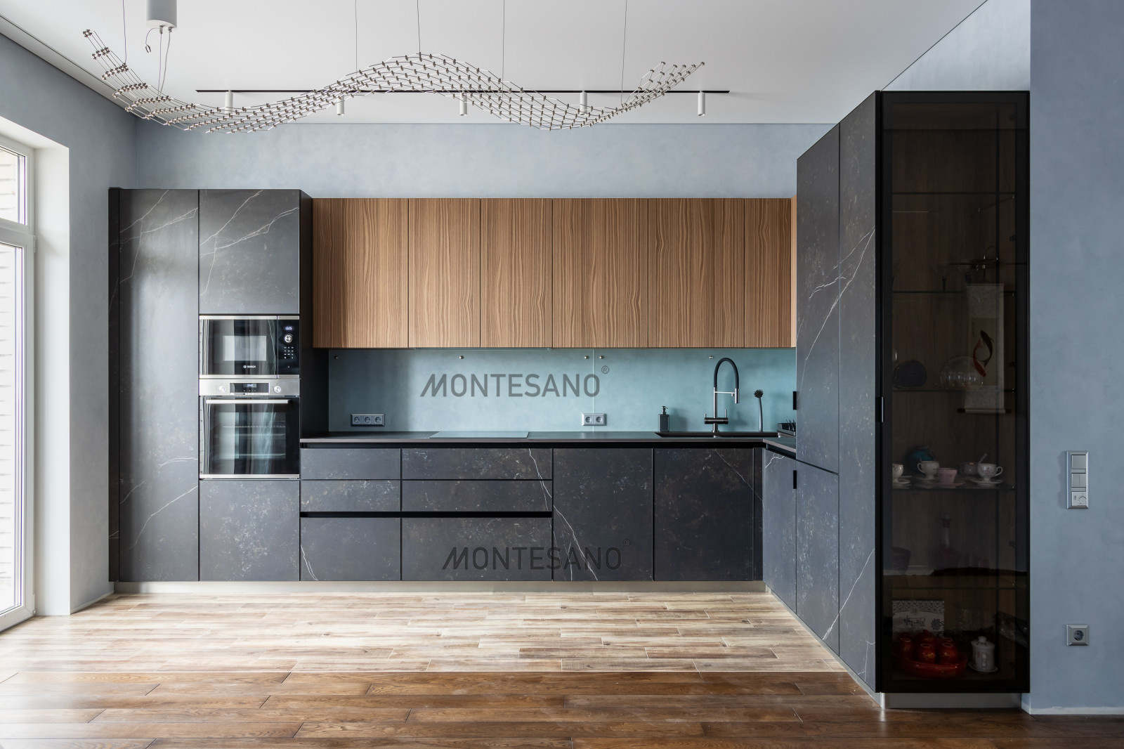 Кухня из керамики  - керамические фасады Dekton