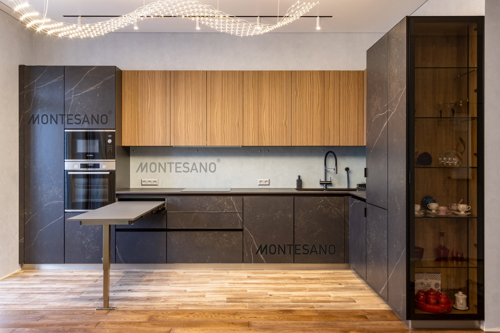 Кухня из керамики  - керамические фасады Dekton