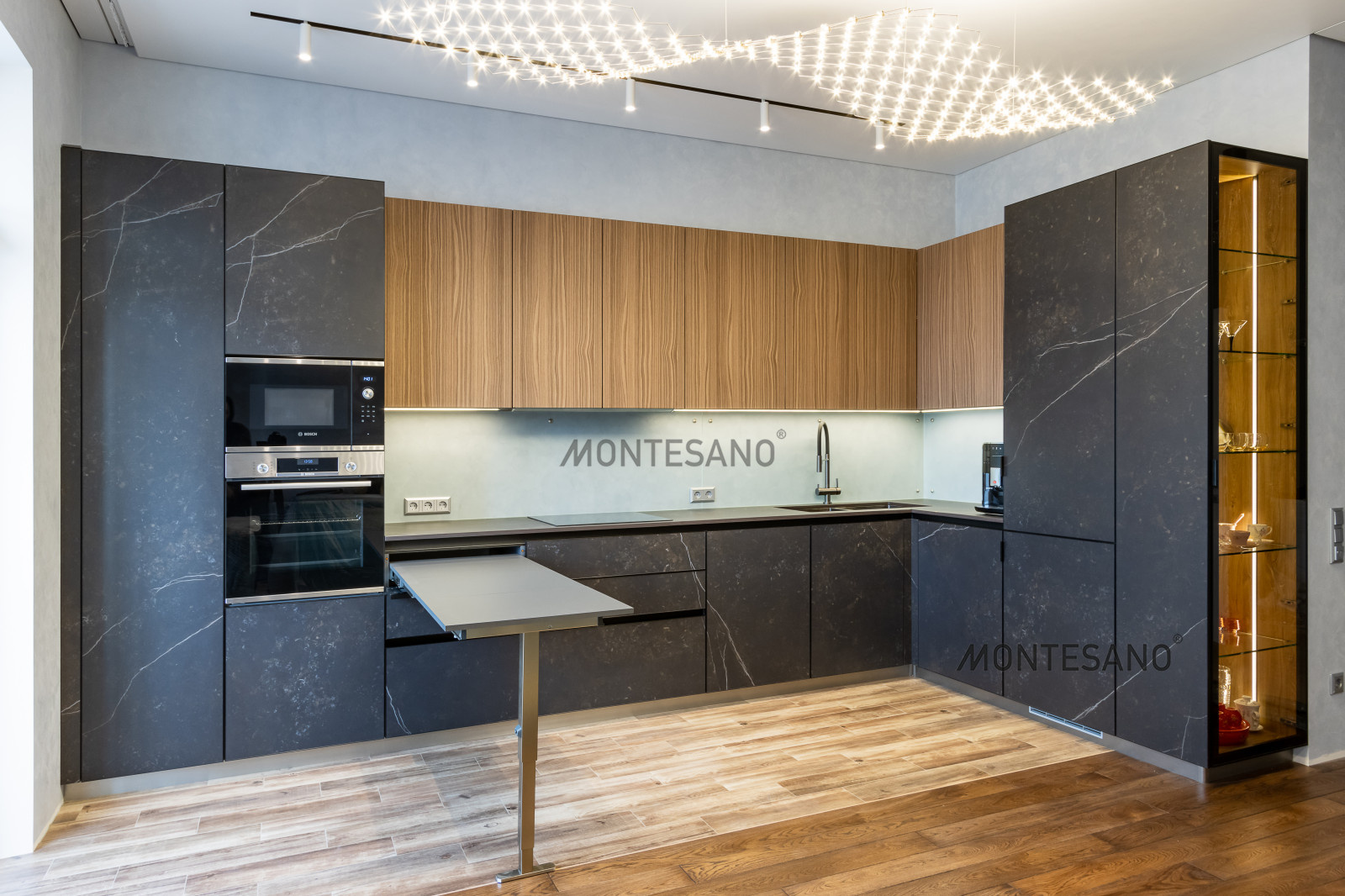 Кухня из керамики  - керамические фасады Dekton