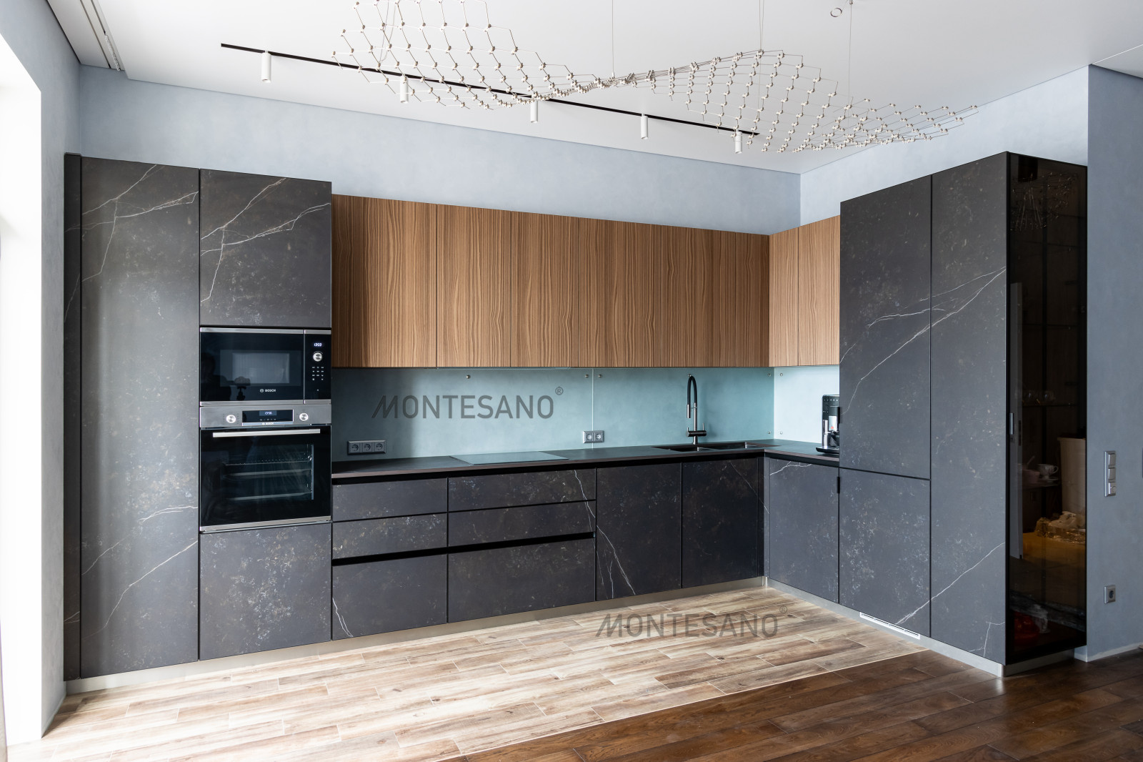 Кухня из керамики  - керамические фасады Dekton