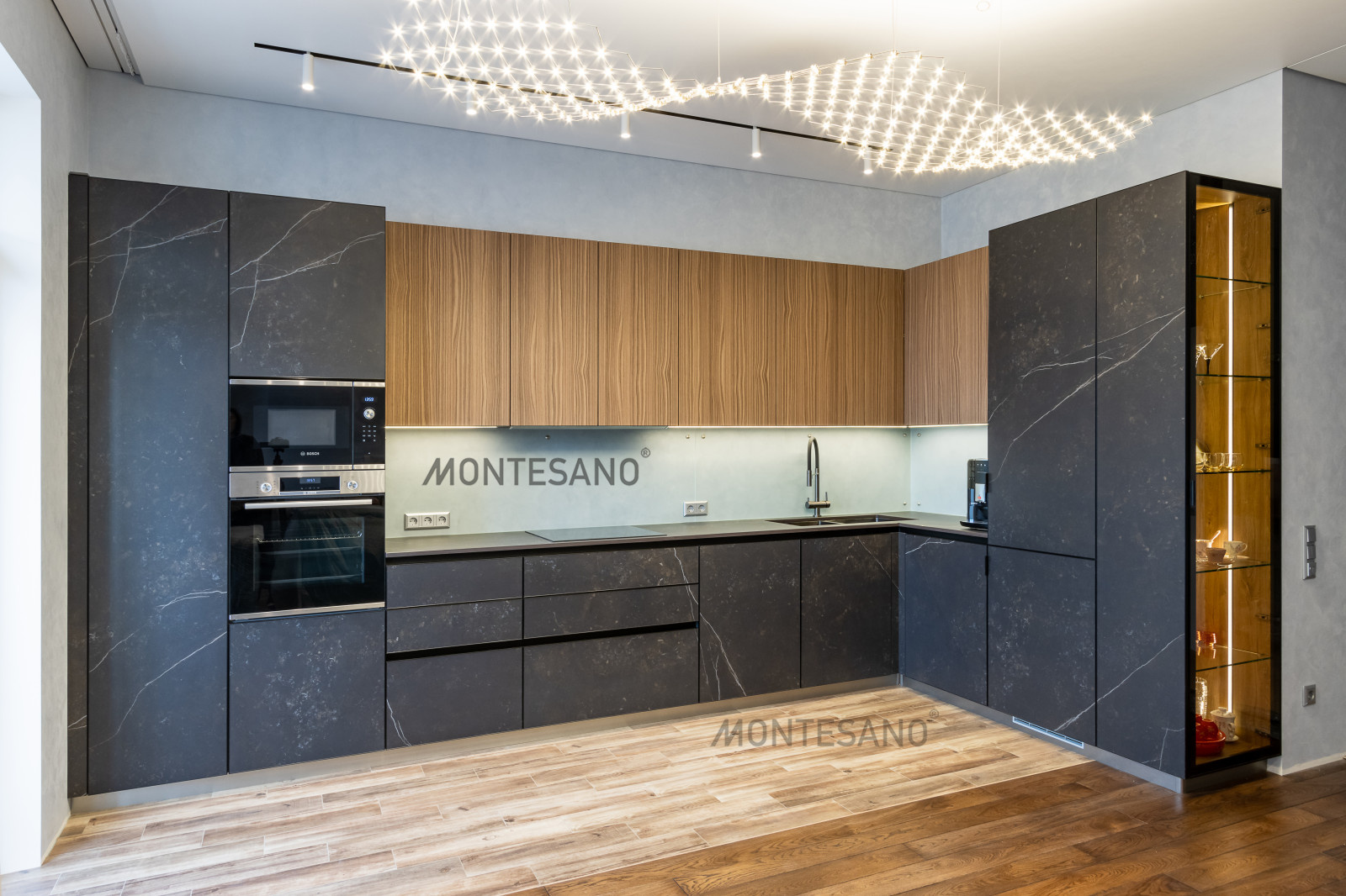 Кухня из керамики  - керамические фасады Dekton