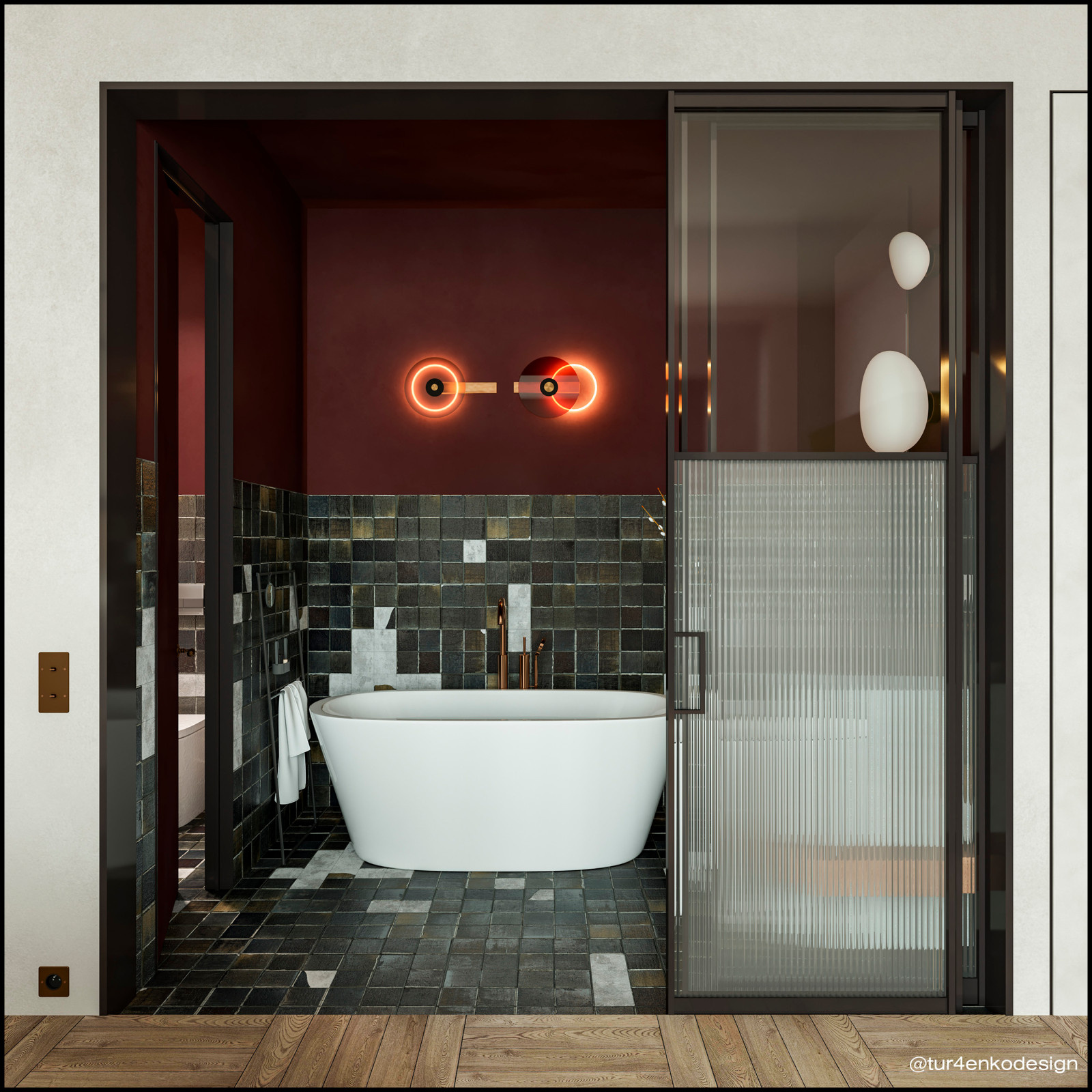 Эклектичный дизайн квартиры 100 м2 в ЖК "Павелецкая сити"