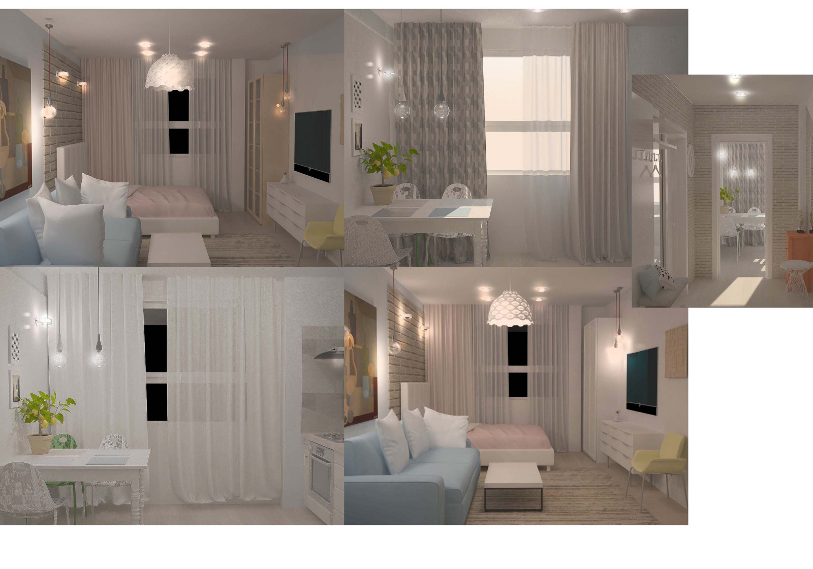 Однокомнатная квартира в г.Спутник.