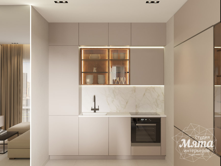 Обложка проекта: Дизайн проект однокомнатной квартиры в Санкт-Петербурге