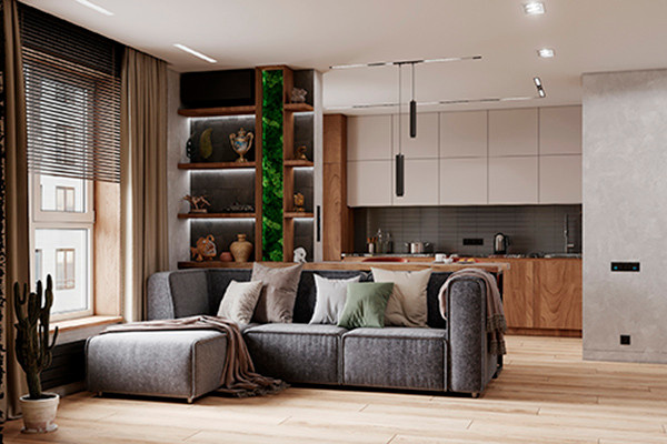 Двухкомнатная квартира. Квартал на набережной NOW