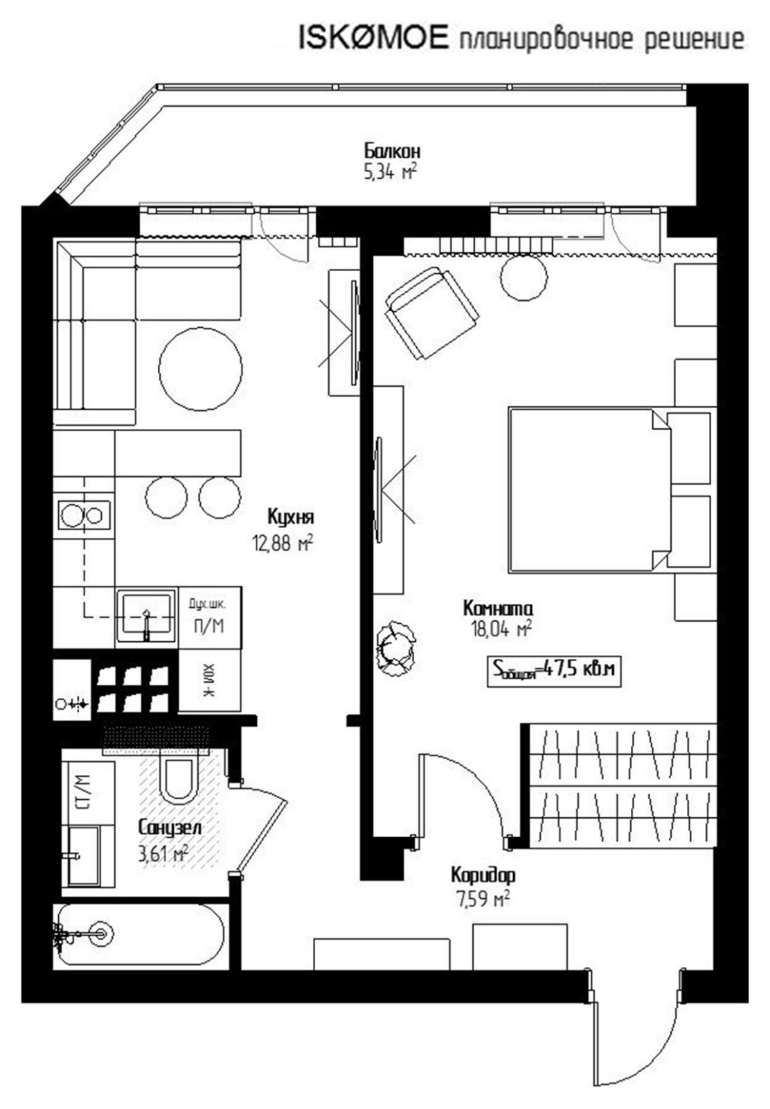 Обложка проекта: ISKØMOE_redloft