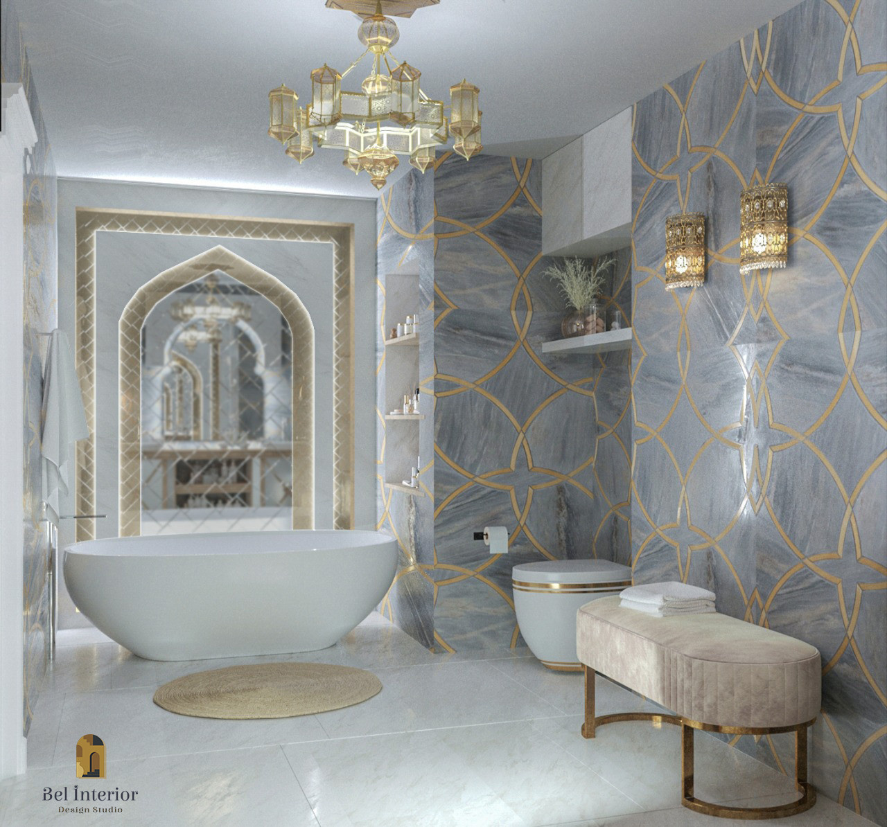 Апартаменты в современном арабском стиле