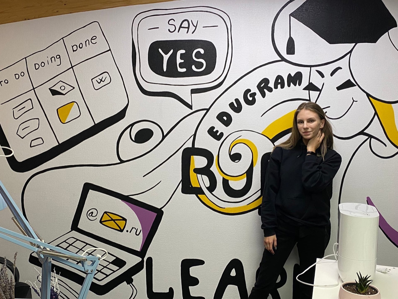 Обложка проекта: Роспись стен офиса обучающей компании