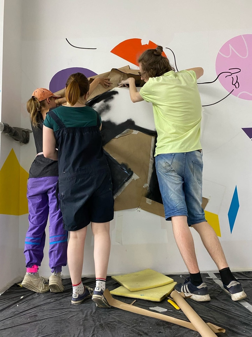 Роспись стен переговорной IT-компании ABC