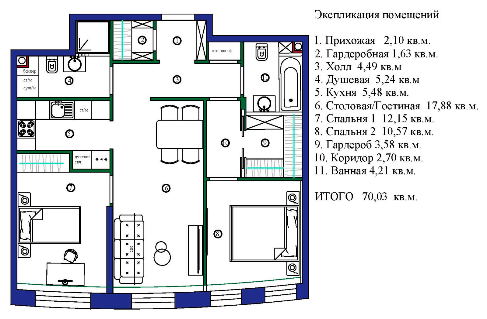Квартира в ЖК Крылья в Москве