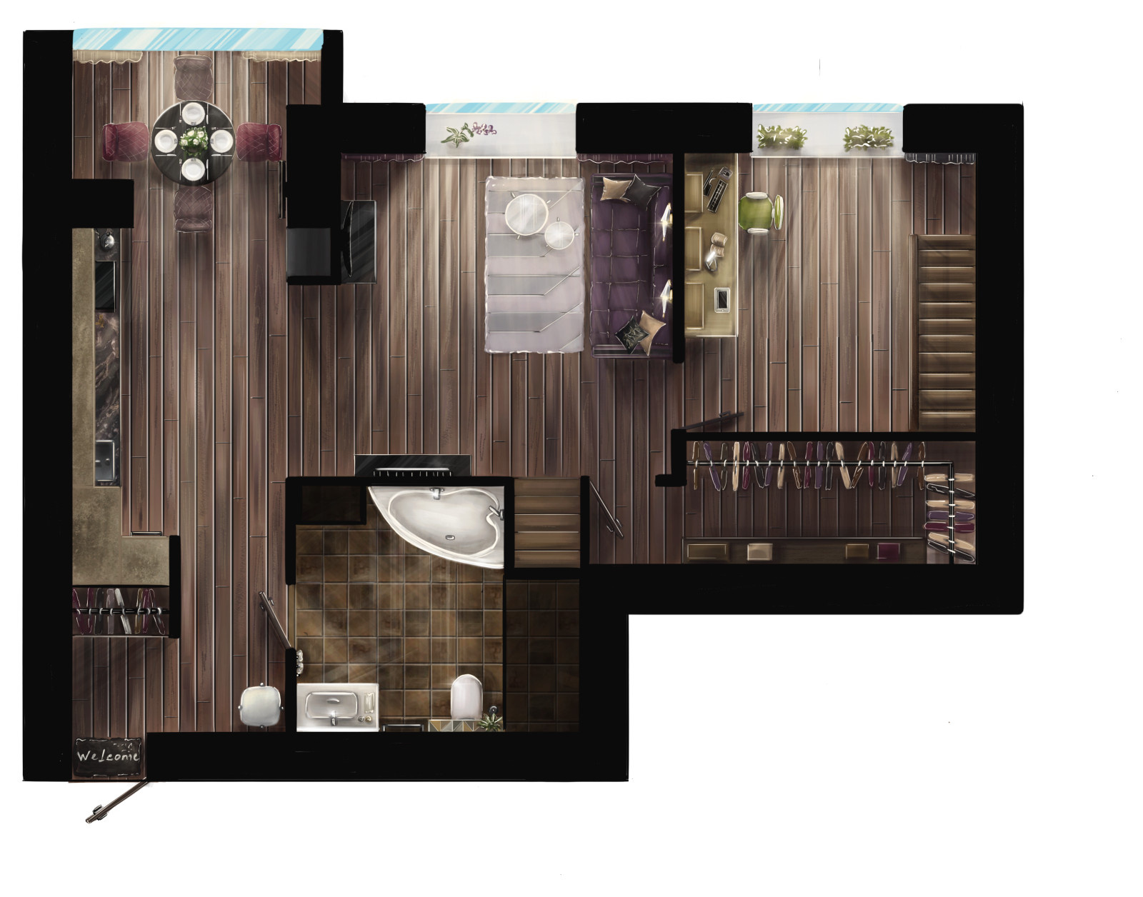 Квартира с чердаком