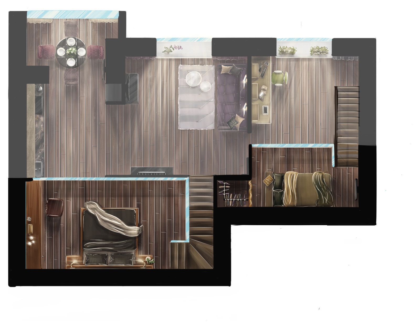 Квартира с чердаком