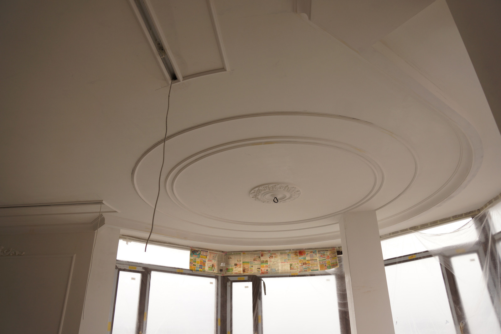 Обложка проекта: монтаж ГКЛ, подготовка поверхностей, монтаж лепнины Орак Декор