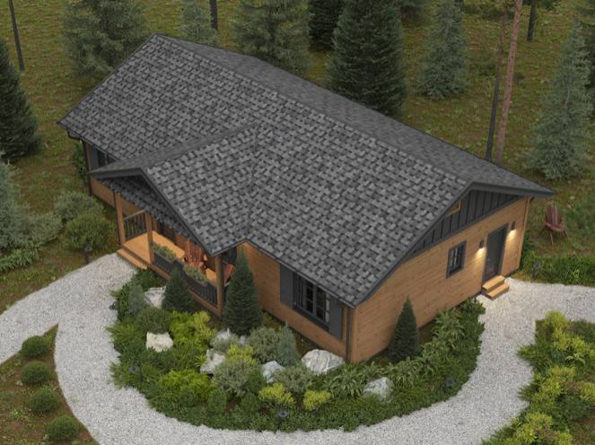 Дом 15,4 на 10,1 м.