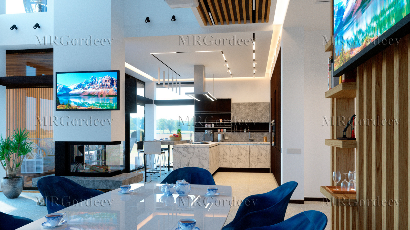 Обложка проекта: Кухня-столовая