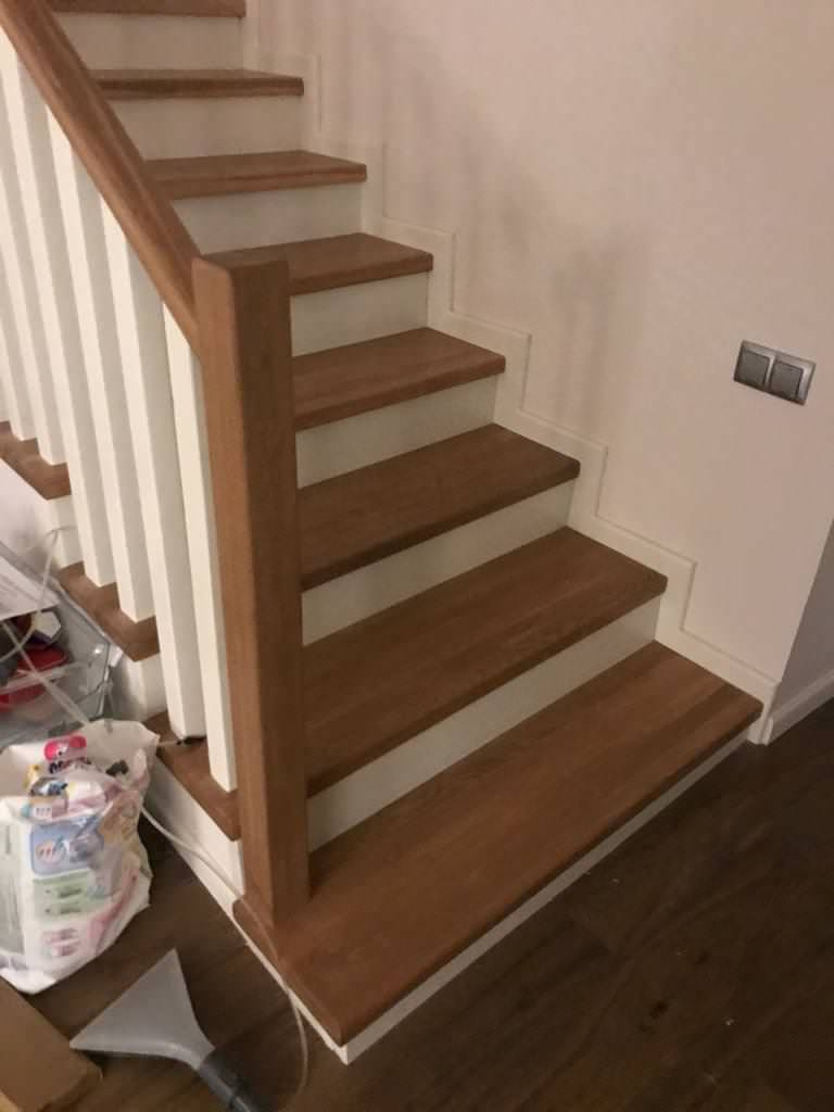 Отделка бетонного основания лестницы