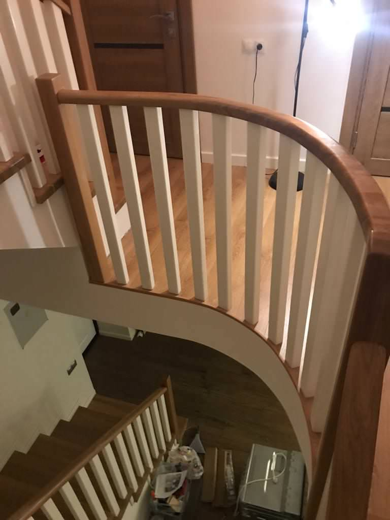 Отделка бетонного основания лестницы