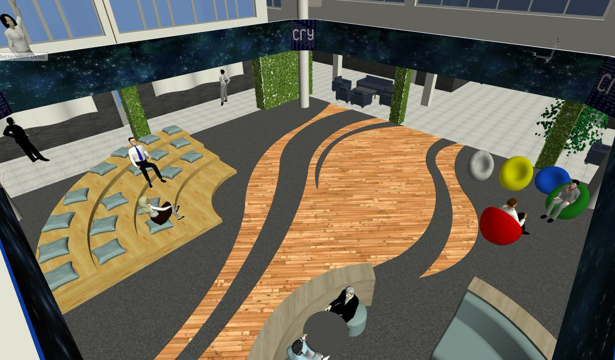 Вестибюль Сочинского университета в Центральном районе г. Сочи