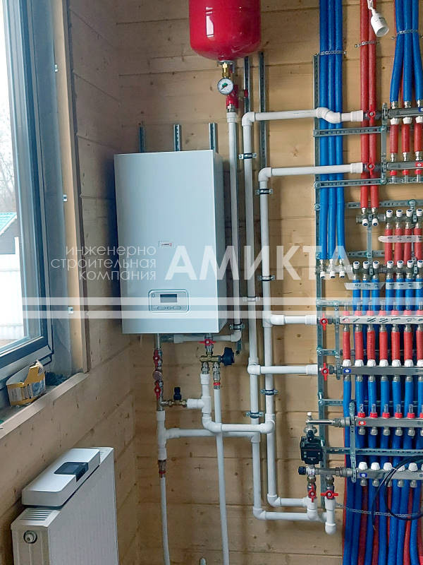Инженерные системы для дома из бруса 215 м²