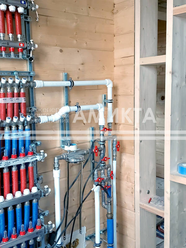 Инженерные системы для дома из бруса 215 м²