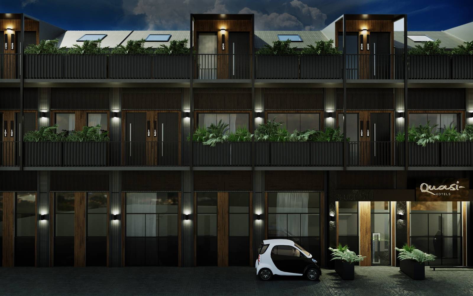 Il progetto di affitto a breve termine di un appartamento commerciale di lusso.