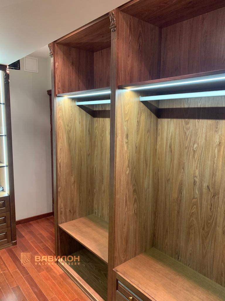 Гардеробная на мансарде