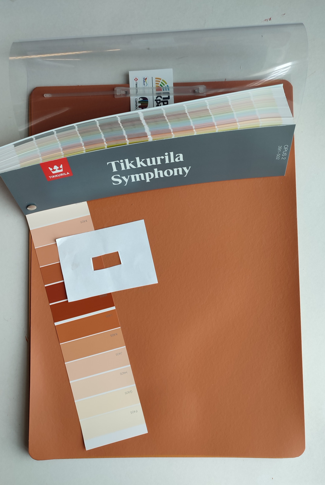 Выкрасы цвета краски на картоне формата А3