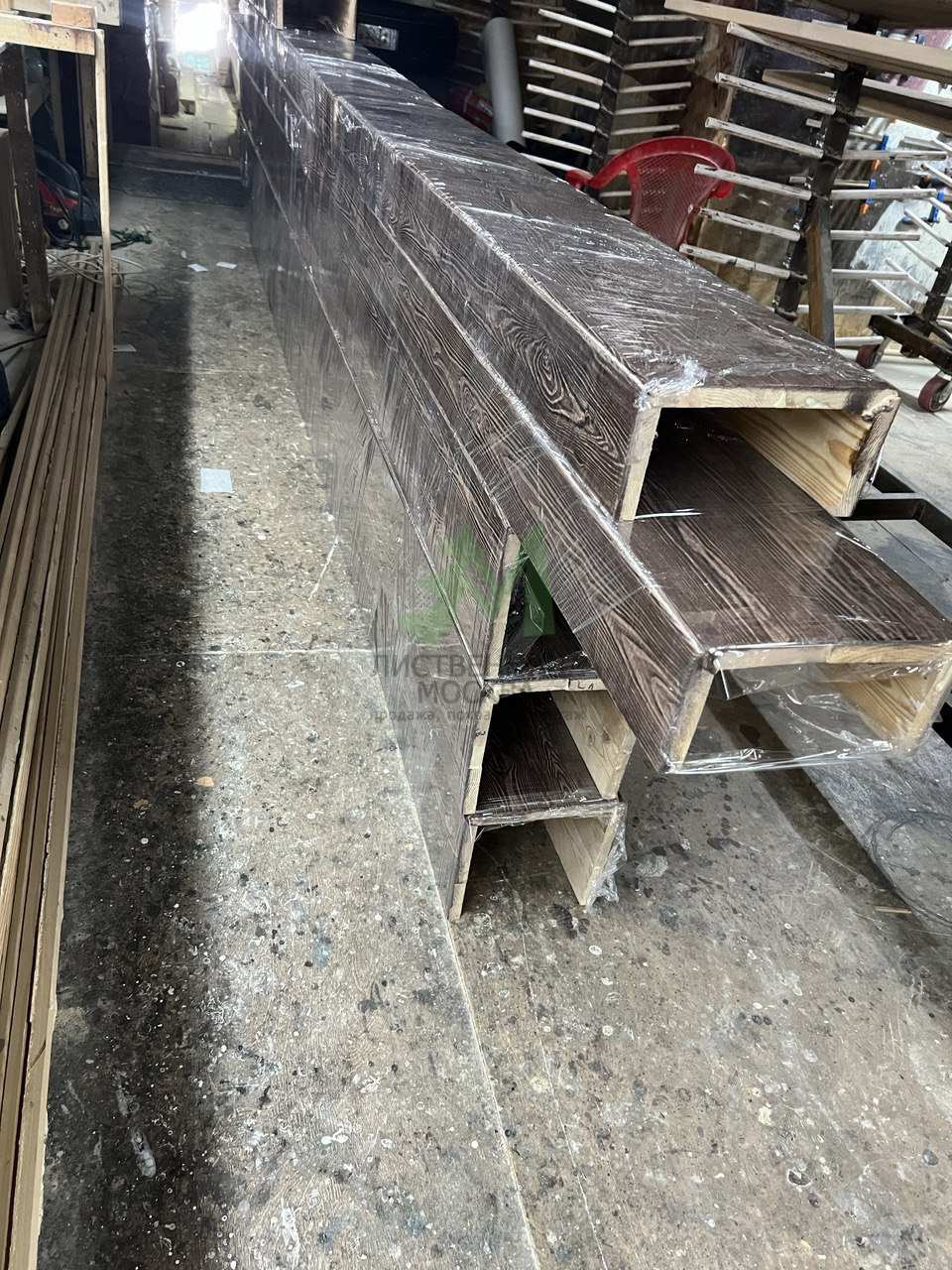 Изготовление фальшбалок (декоративных балок) из лиственницы, сосны