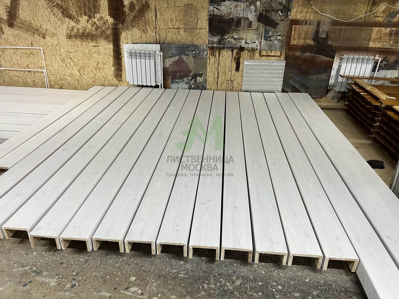 Изготовление фальшбалок (декоративных балок) из лиственницы, сосны