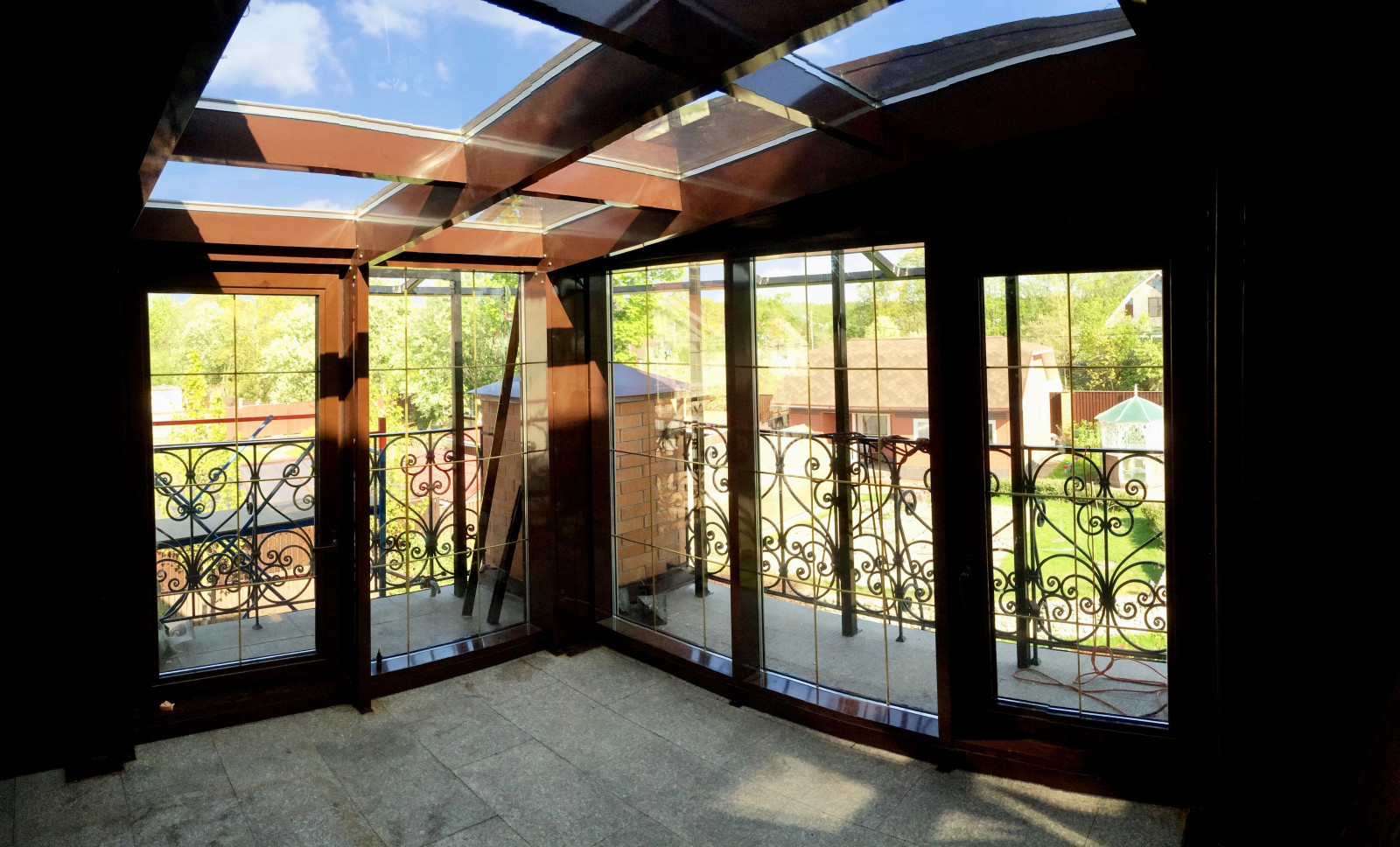 Беседки, террасы остекленные