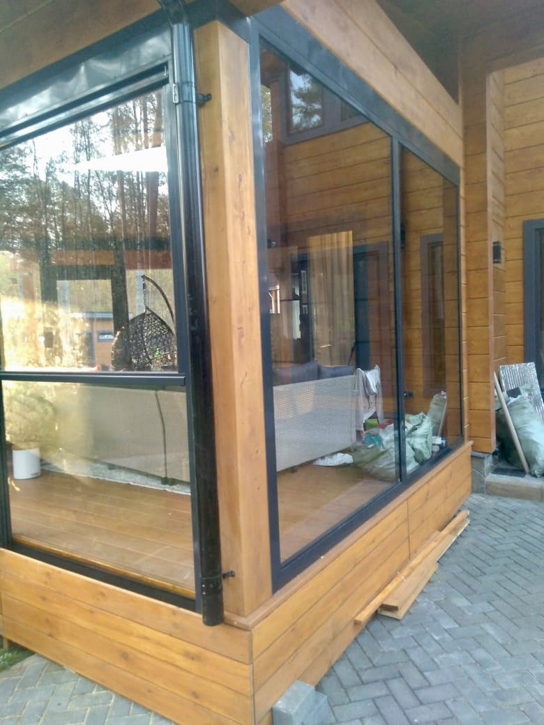 Беседки, террасы остекленные