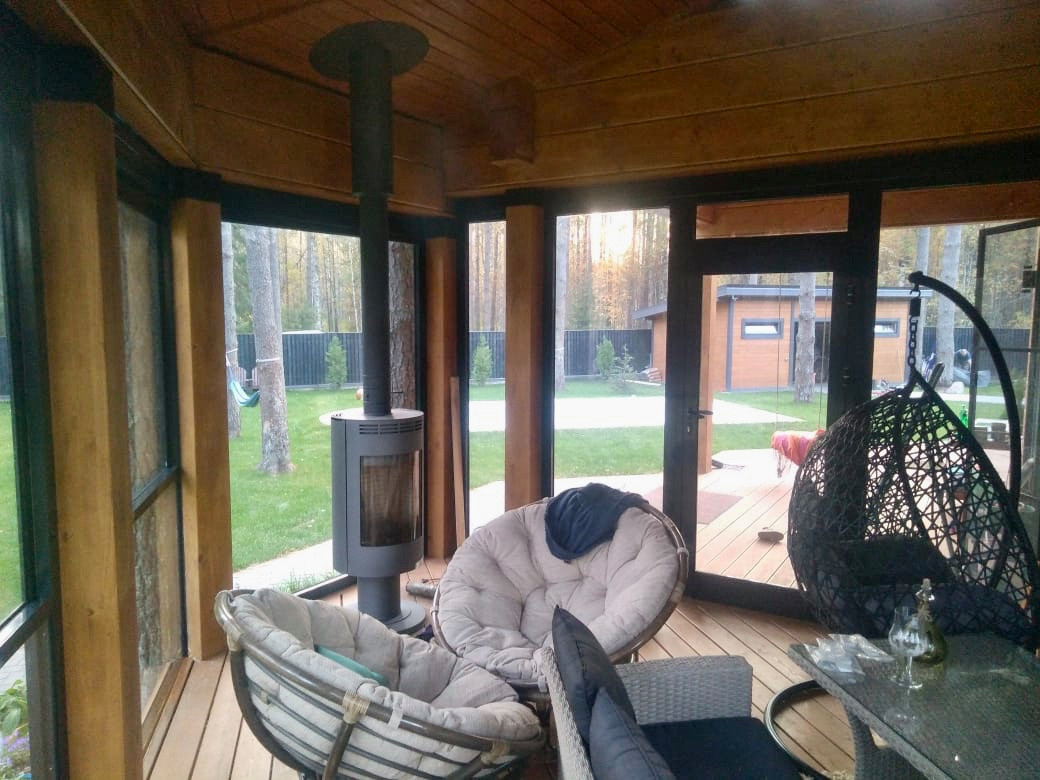 Беседки, террасы остекленные