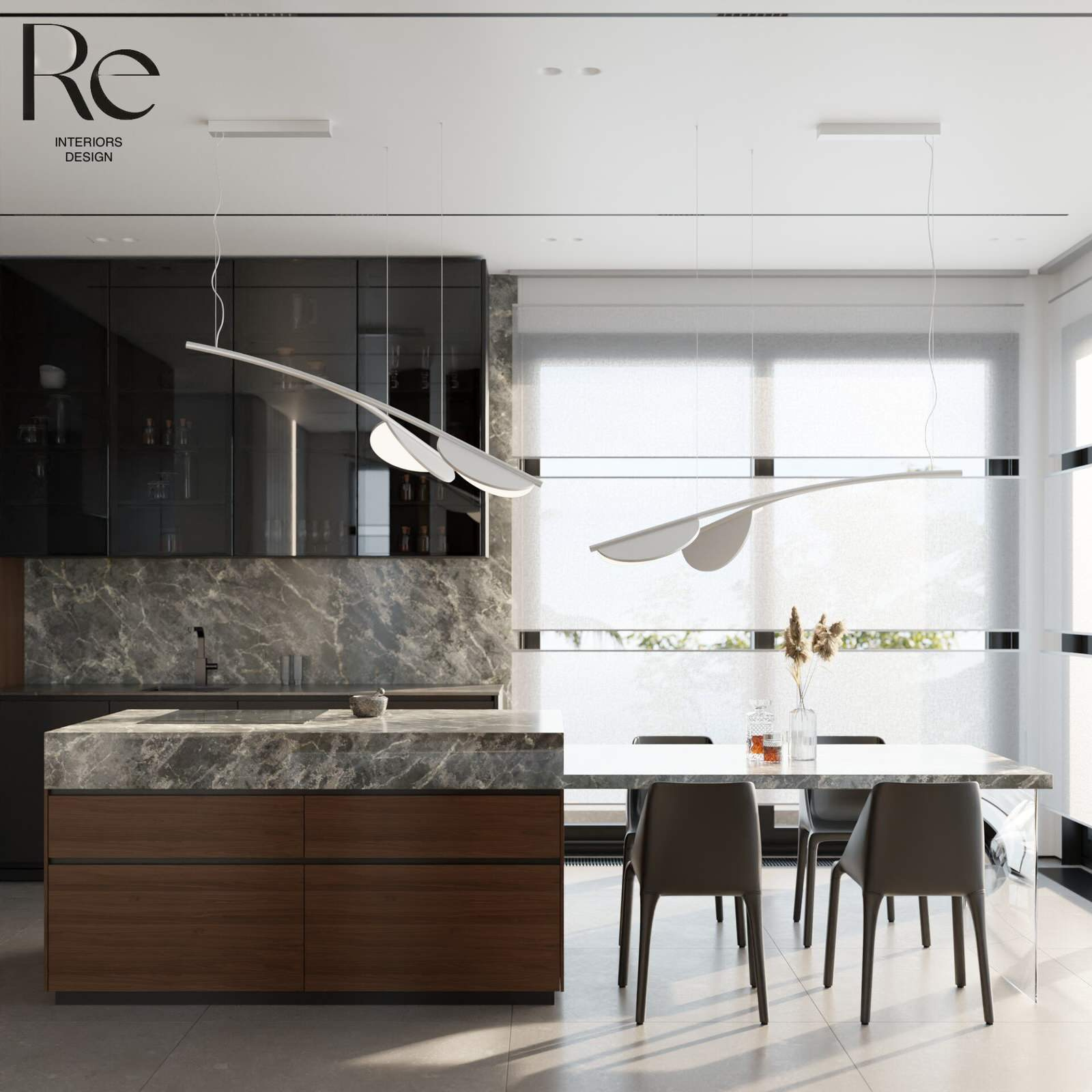 ДИЗАЙН  ДОМА RESIDENCE "Благодать" Сочи | Re INTERIORS DISIGN