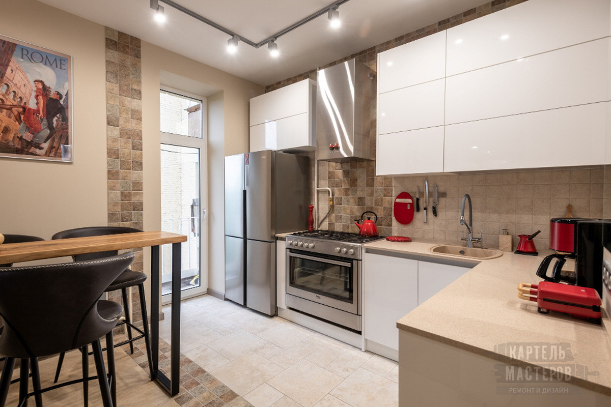 Капитальный ремонт двухкомнатной квартиры в стиле фьюжн