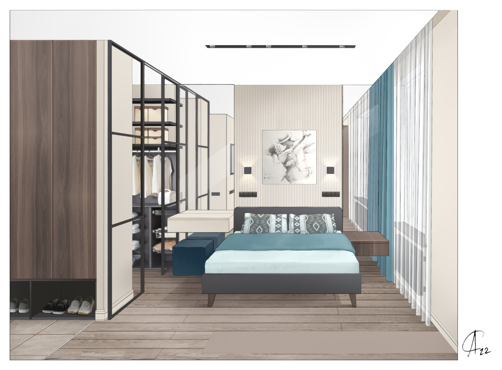 Квартира в стиле контемпорэри