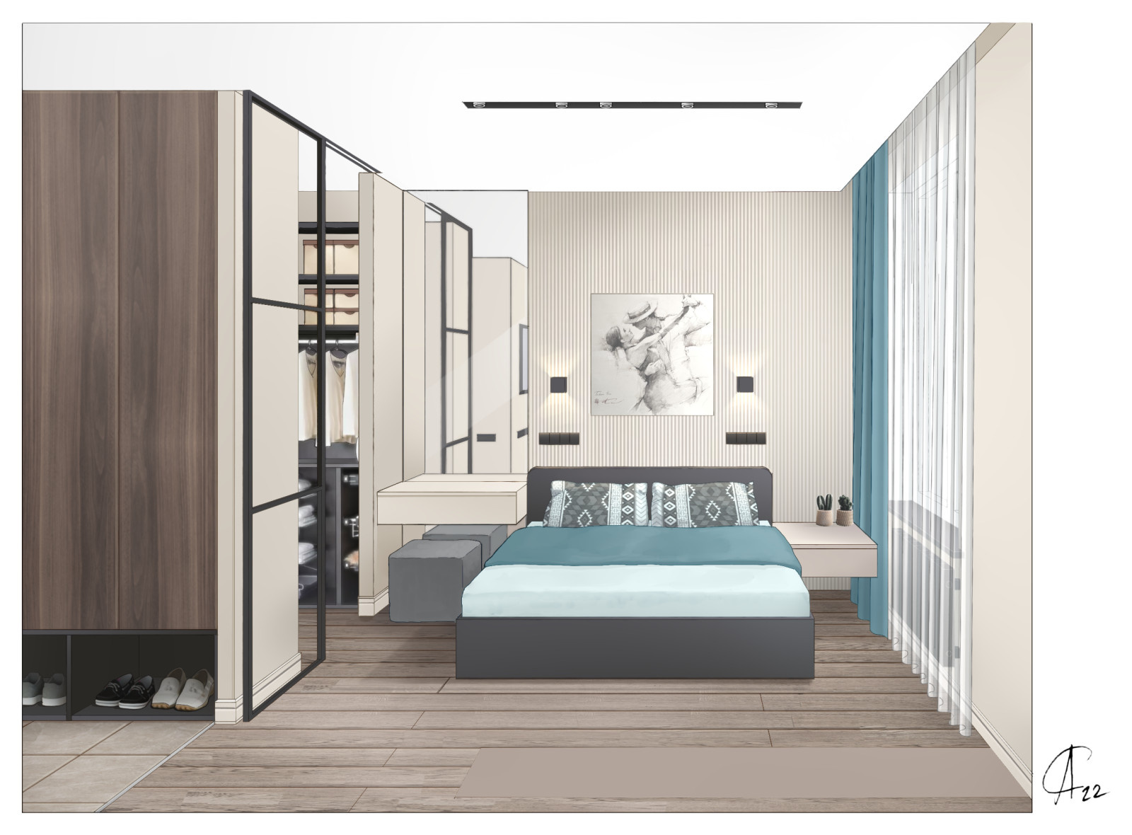 Квартира в стиле контемпорэри