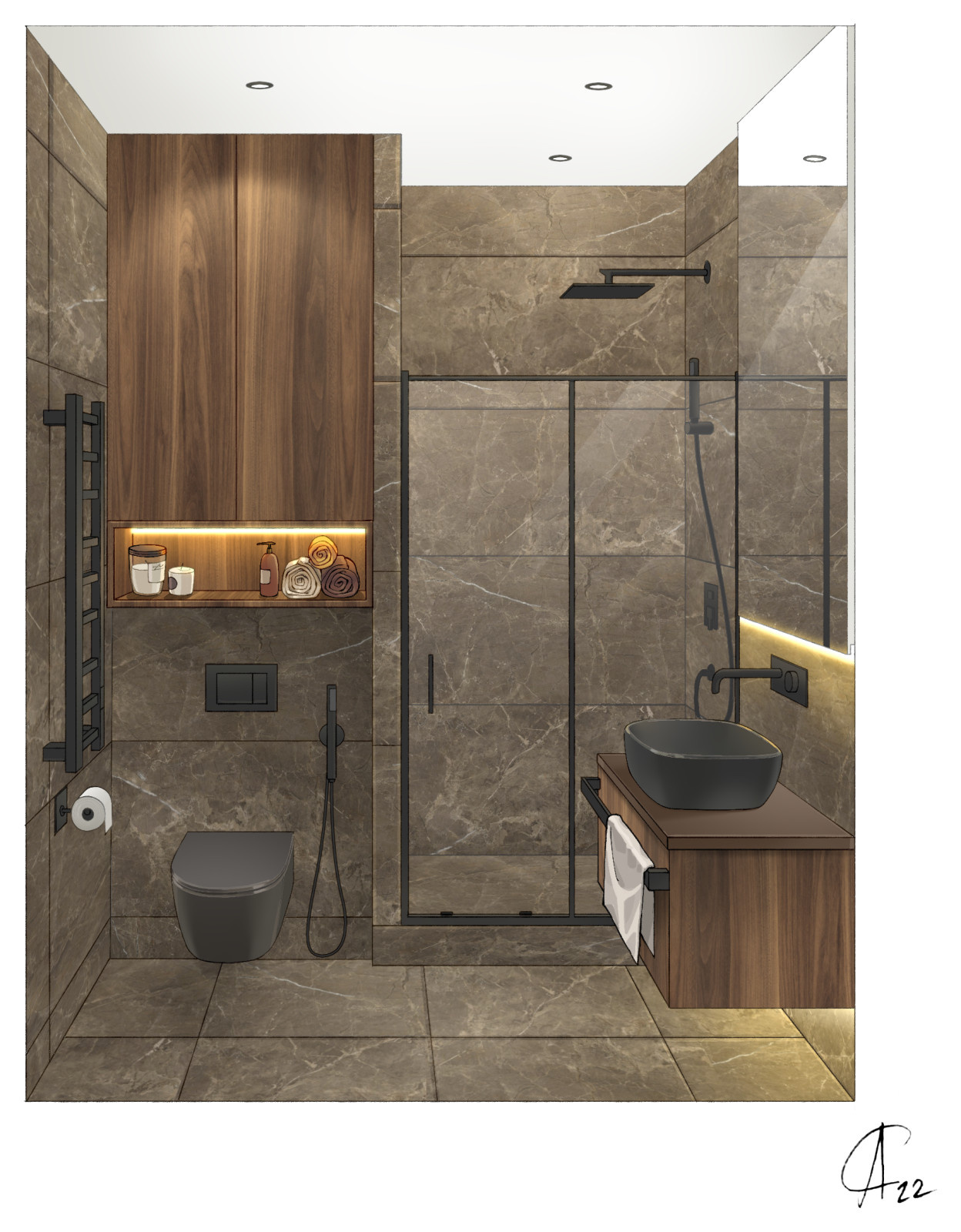 Квартира в стиле контемпорэри