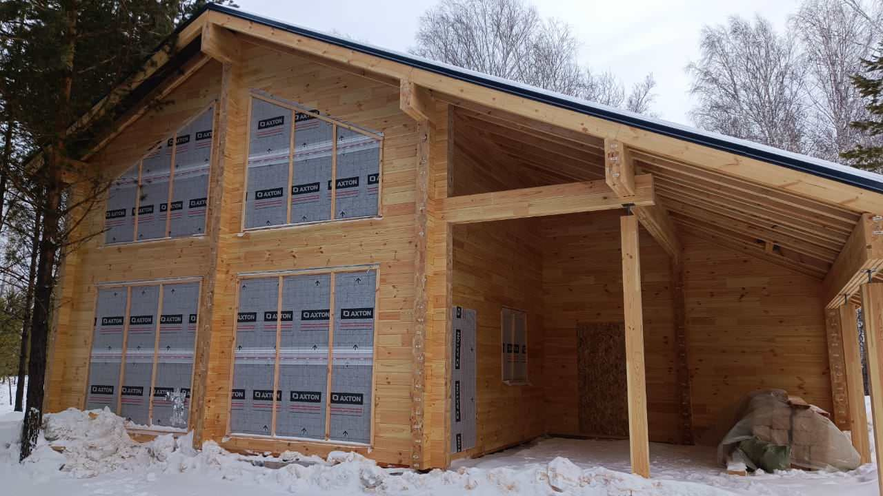 Дом из бруса в Lucky Park