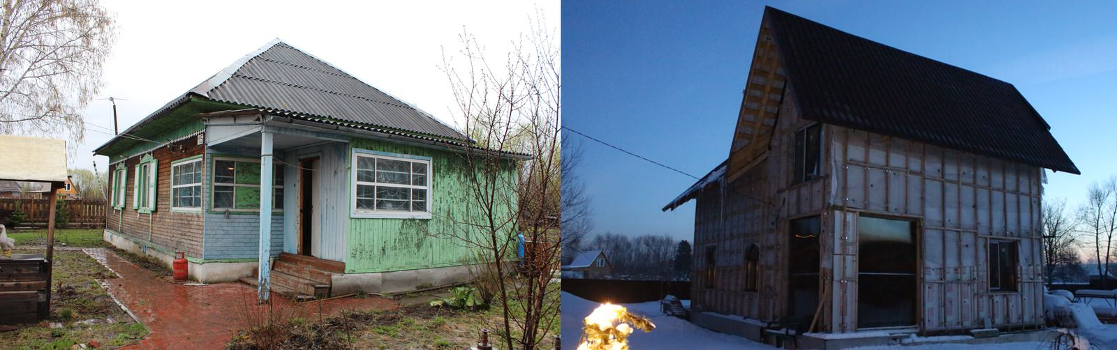 Реконструкция загородного родительского дома