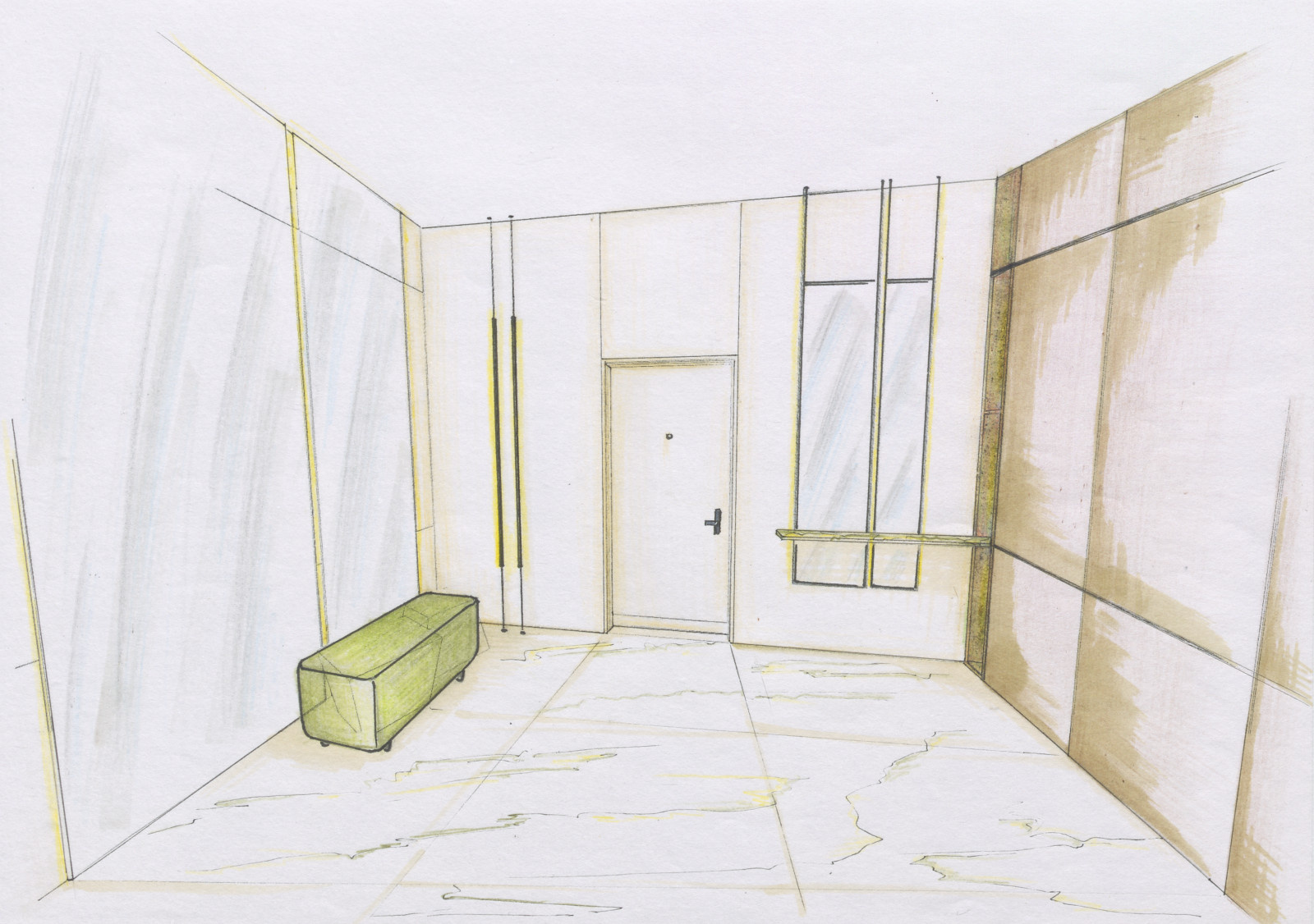 Secret Place. Эскизный проект (ручная подача)