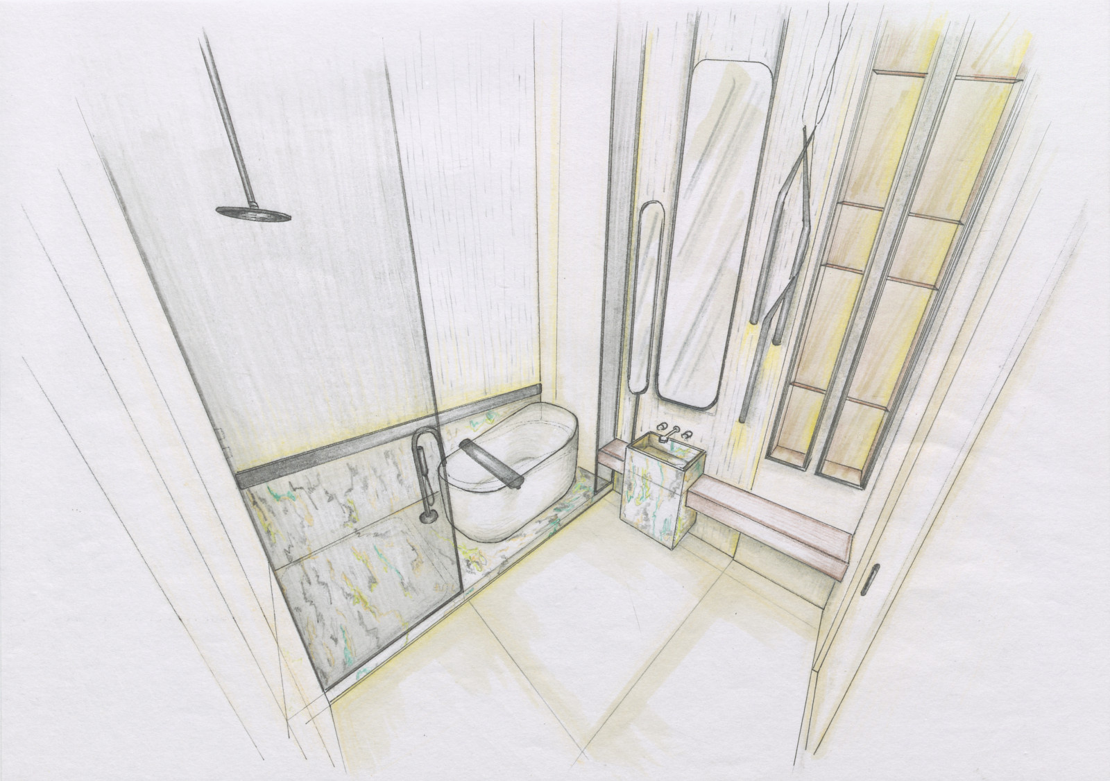 Secret Place. Эскизный проект (ручная подача)