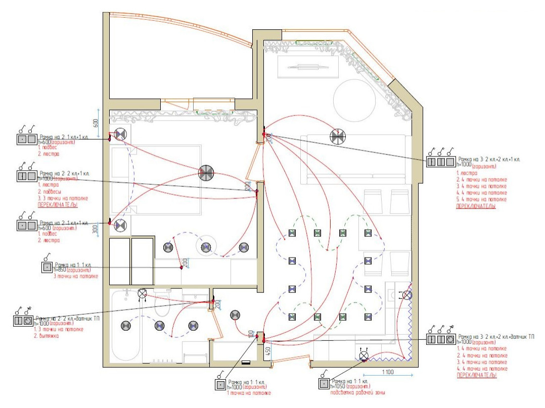 План выключателей