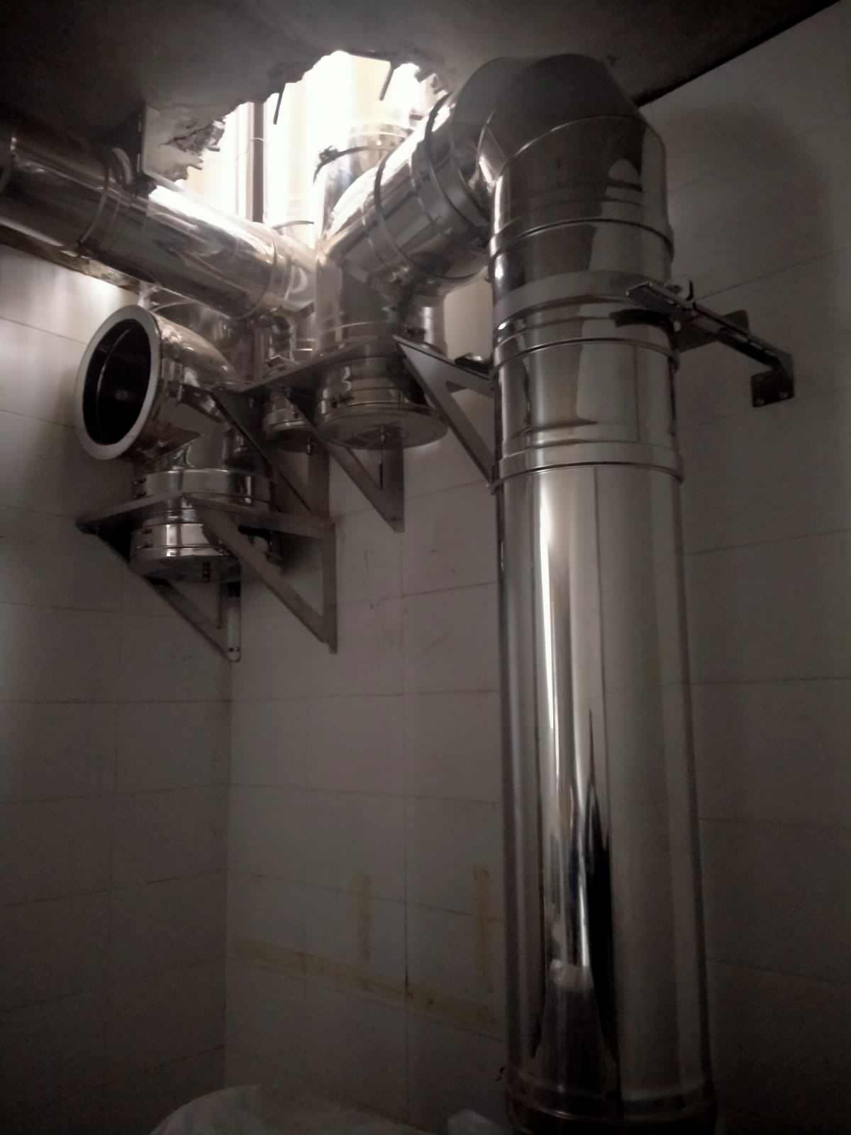 Монтаж дымоходов из нержавеющей стали