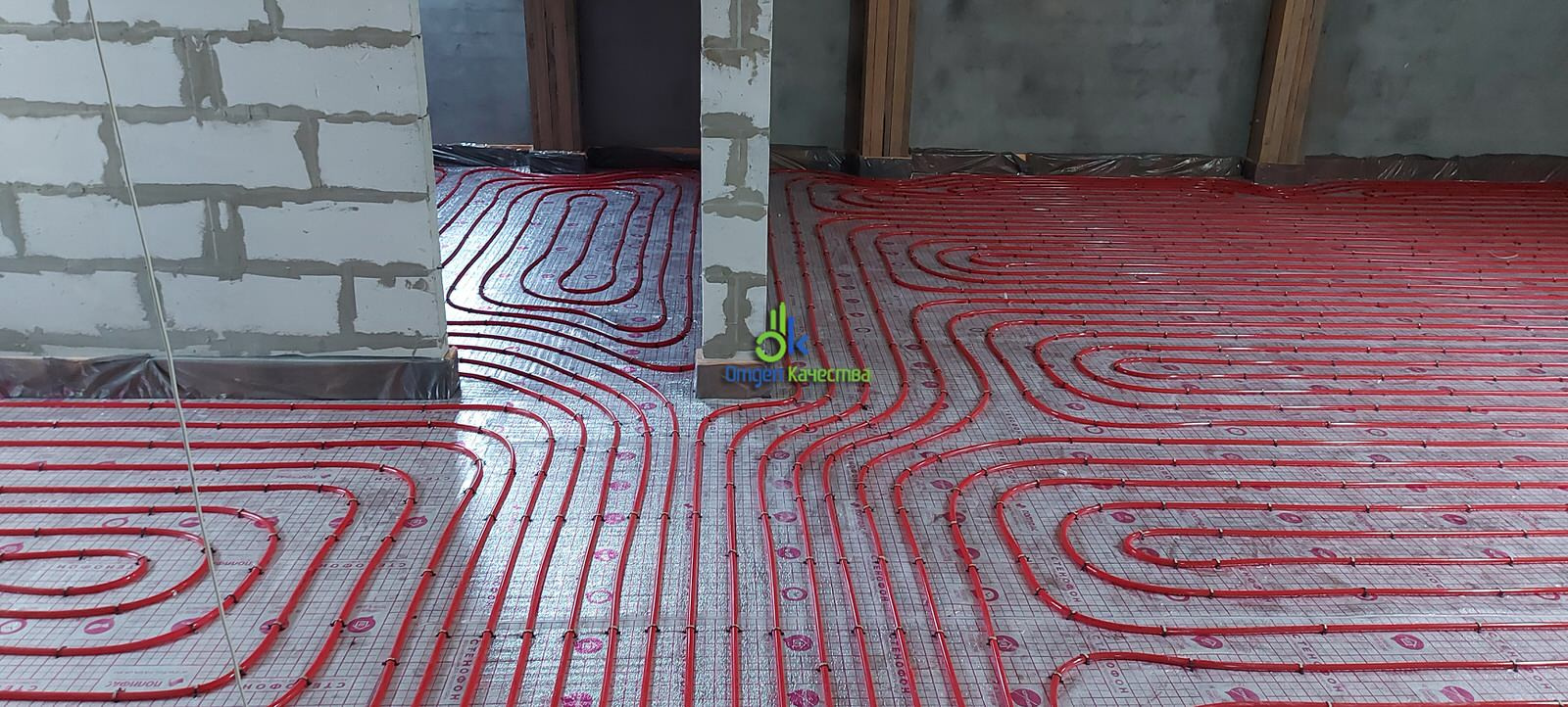 Монтаж водяного теплого пола как основного отопления