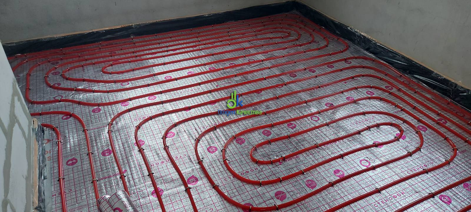 Монтаж водяного теплого пола как основного отопления