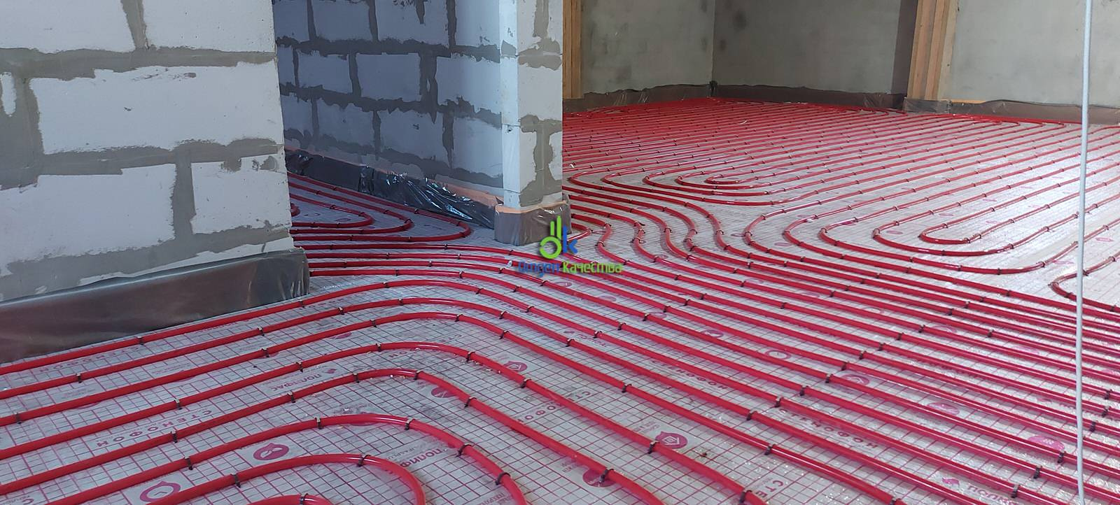 Монтаж водяного теплого пола как основного отопления